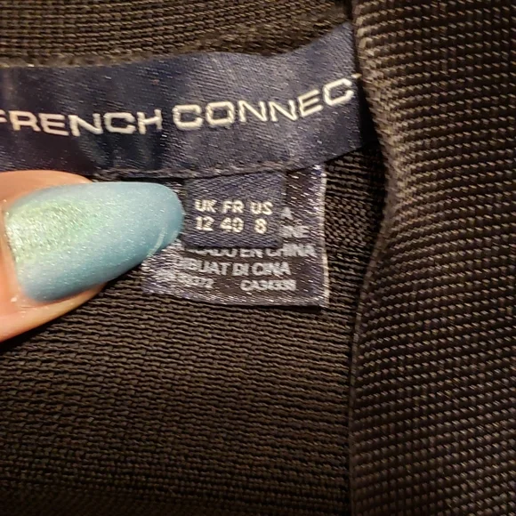 Sexy French Connection Black Bandage Dress - 8 - Picture 5 of 5